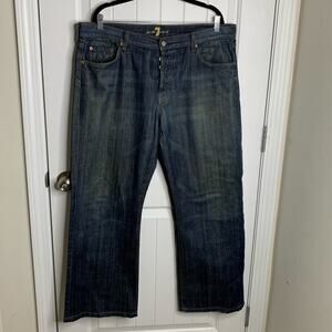 7 for all mankind straight leg jeans‎ size 38 x 32 men’s